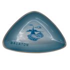 Retro balatoni vitorlás tálka - Kőbányai porcelán -