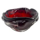 Vérvörös sseh üvegtál a 70-es évekből