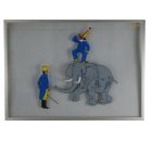 Large vintage educational drawings from 1960-70. Circus&elephant