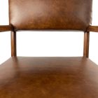 Szecessziós karosszék "cognac frais " marhabőr huzattal