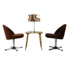 Retro bársony forgószék páros