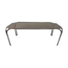 Mid-century chrome shaped coffee table