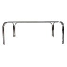 Mid-century chrome shaped coffee table