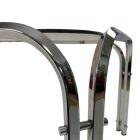Mid-century chrome shaped coffee table