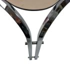 Mid-century chrome shaped coffee table
