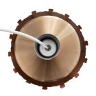 VEB Metalldrucker Halle - króm és fekete mennyezeti lámpa