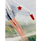 Szocreál 1966-os űrhajós olajfestmény