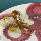 Vintage Italian Ceramic Bowl | Hand-Painted Mid Century Folk Art Design with Octopus Motif