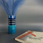 West Germany türkiz kerámia váza – W. Goebel, 1970-es évek