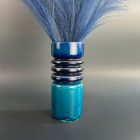 West Germany türkiz kerámia váza – W. Goebel, 1970-es évek