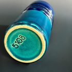 West Germany türkiz kerámia váza – W. Goebel, 1970-es évek