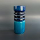 West Germany türkiz kerámia váza – W. Goebel, 1970-es évek