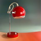 Szarvasi piros space age/retro íróasztal lámpa