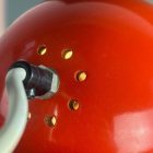 Orange-Red Szarvasi Space Age Desk Lamp, 1970s