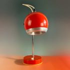 Orange-Red Szarvasi Space Age Desk Lamp, 1970s
