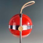 Orange-Red Szarvasi Space Age Desk Lamp, 1970s
