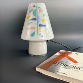   Artemide "Bibi" Vintage Colored Glass Table Lamp – Designed by Alessandro Mendini