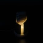 Posztmodern márvány asztali lámpa — Memphis stílus, 1980-as évek