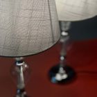 Pair of Classic Italian Glass Table Lamps – available with white or black shades