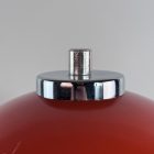 Vintage Space Age Mushroom Lamp – Orange Metal Desk Lamp – 1960s 1970s Rewired