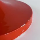 Vintage Space Age gomba lámpa – narancssárga fém asztali lámpa – 1960-70-es évek – újravezetékelve