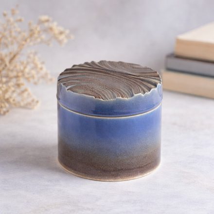 IDEA kerámia kerek tárolódoboz –mályva-lila