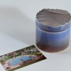 IDEA kerámia kerek tárolódoboz –mályva-lila