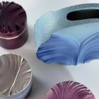 IDEA kerámia kerek tárolódoboz –mályva-lila