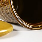 Jasba égtett nagyméretű kerámia kaspó/tároló