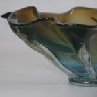 Murano olive green-gold "fantasy" bowl
