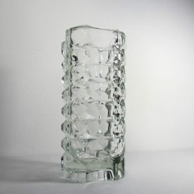 Luminarc Windsor geometric glass vase from the 70s