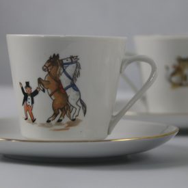 Rare Colditz circus coffee set - for 6 persons -