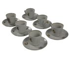 Rare Colditz circus coffee set - for 6 persons -