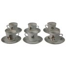 Rare Colditz circus coffee set - for 6 persons -