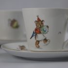 Rare Colditz circus coffee set - for 6 persons -
