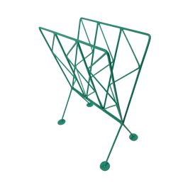 Retro vas geometrikus újságtartó