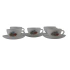  Arcopal French vintage romantic glass coffee set