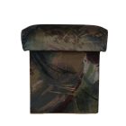 Mályva-lila retro bársony puff