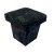 Vintage velvet ottoman from 70s