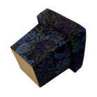 Kékes-lila retro bársony puff