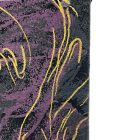 Kékes-lila retro bársony puff