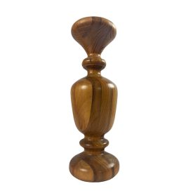Mid-century wooden candle holder