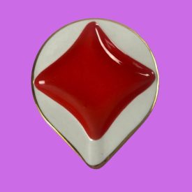   Karolina Káró "kártyás" porcelán tálka - 60-as évek