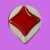 Karolina "card" porcelain bowl - 60s