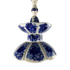 Kézzel festett kék fajansz csillár