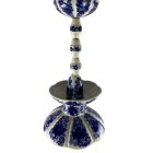 Kézzel festett kék fajansz csillár