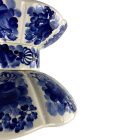 Kézzel festett kék fajansz csillár