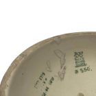 Kézzel festett kék fajansz csillár