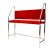 Red chrome bar stool from the 60s