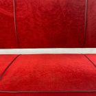 Red chrome bar stool from the 60s